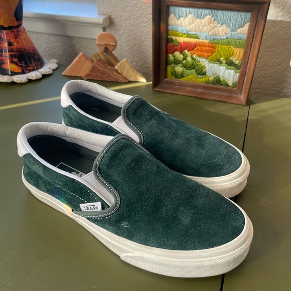 Suede dark teal vans - Picture 3 of 5